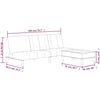 vidaXL Canap&eacute;-lit &agrave; 2 places avec tabouret Marron fonc&eacute; Tissu