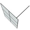 vidaXL Paroi de douche Noir 140x195 cm Verre ESG d&eacute;poli
