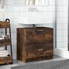 vidaXL Meuble d'&eacute;vier ch&ecirc;ne fum&eacute; 59x37x59 cm bois d'ing&eacute;nierie