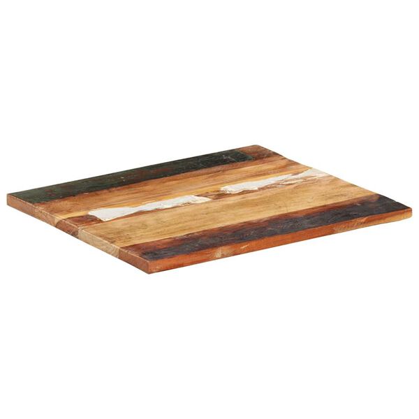 vidaXL Dessus de table rectangulaire 60x70 cm 25-27 mm Bois r&eacute;cup&eacute;r&eacute;