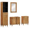 vidaXL Ensemble de meubles de salle de bain 4 pcs bois manguier massif