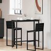 vidaXL table Ch&ecirc;ne noir 100 x 40 x 100,5 cm Bois d'ing&eacute;nierie et acier