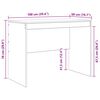 vidaXL Bureau avec tiroir 2 pcs Ch&ecirc;ne noir