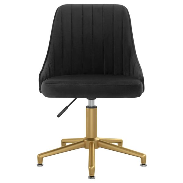 vidaXL Chaises pivotantes &agrave; manger lot de 2 Noir Velours
