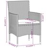 vidaXL Ensemble &agrave; manger de jardin coussins 9 pcs Beige/noir