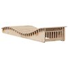 vidaXL Chaise longue 205x60x31,5 cm bois massif de pin