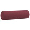 vidaXL Ensemble de canap&eacute;s 2 pcs avec coussins rouge bordeaux tissu