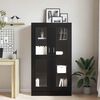 vidaXL Biblioth&egrave;que Ch&ecirc;ne noir 82,5 x 30,5 x 150 cm Bois d'ing&eacute;nierie