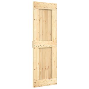 vidaXL Porte coulissante NARVIK 70 x 210 cm (213,5 cm) Naturel et noir