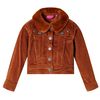 Veste pour enfants velours c&ocirc;tel&eacute; cognac 92