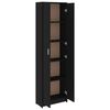 vidaXL Ensemble de meubles de couloir Noir Bois d'ing&eacute;nierie