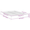 vidaXL Cadre de lit sans matelas ch&ecirc;ne sonoma 140x200 cm