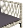 vidaXL Ensemble &agrave; manger de jardin et coussins 17 pcs gris clair rotin
