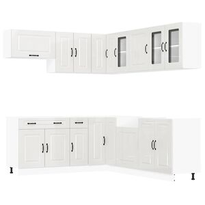 vidaXL Ensemble d'armoires de cuisine 11 pcs Kalmar bois d'ing&eacute;nierie
