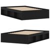 vidaXL Cadre de lit sans matelas noir 120x200 cm