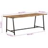 vidaXL Table &agrave; d&icirc;ner 180x90x75 cm bois de manguier massif