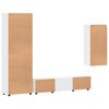 vidaXL Ensemble meuble TV avec tiroir Blanc Bois d'ing&eacute;nierie