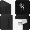 vidaXL Armoire Murale Montage mural 2 pcs Ch&ecirc;ne noir 69,5 x 34 x 90 cm