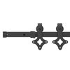 vidaXL Porte coulissante Naturel et Noir 73,5 x 211 cm Pin massif