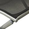 vidaXL Salon de jardin 3 pcs textil&egrave;ne et aluminium argent&eacute;