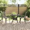 vidaXL Ensemble de bistrot 3 pcs bronze aluminium coul&eacute;