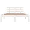 vidaXL Cadre de lit sans matelas blanc bois massif 140x200 cm