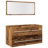 vidaXL Ensemble de meubles salle de bain 2 pcs bois d'ing&eacute;nierie