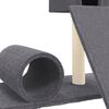 vidaXL Arbre &agrave; chat avec griffoir en sisal Gris fonc&eacute; 59 cm