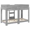 vidaXL Lit Superpos&eacute; pour Enfants avec matelas Gris Sonoma 80 x 160 cm