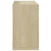 vidaXL &Eacute;tag&egrave;res cube murales 4 pcs Ch&ecirc;ne sonoma 26x15x26 cm