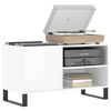 vidaXL Armoire &agrave; disques blanc brillant 85x38x48 cm bois d'ing&eacute;nierie