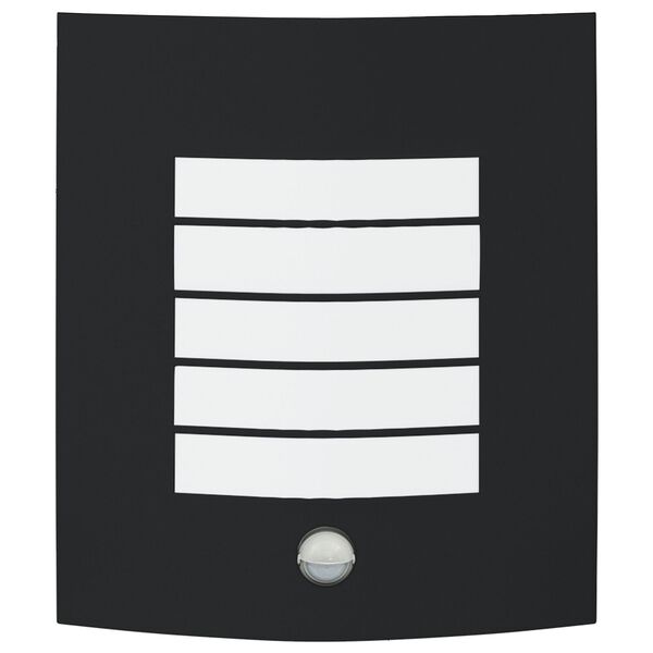 vidaXL Applique murale d'extérieur Noir 23,5 x 10,5 x 26 cm