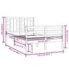 vidaXL Cadre de lit sans matelas 120x200 cm bois de pin massif