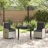 vidaXL Ensemble de salle &agrave; manger pour jardin 3 pcs Gris clair