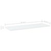 vidaXL Panneaux de biblioth&egrave;que 8 pcs blanc bois d&rsquo;ing&eacute;nierie