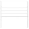 vidaXL T&ecirc;te de lit de remplacement m&eacute;tal blanc 80 cm
