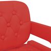 vidaXL Tabourets de bar lot de 2 rouge similicuir