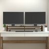 vidaXL Support de moniteur Marron miel 100x27x15 cm Bois de pin solide