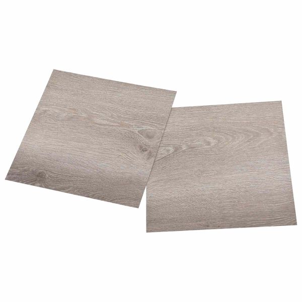 vidaXL Planches de sol 55 pcs Taupe 5,11 m&sup2; PVC