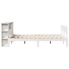 vidaXL Lit bibliothèque sans matelas blanc 140x200 cm bois pin massif