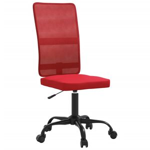 vidaXL Chaise de bureau r&eacute;glable en hauteur bordeaux tissu en maille