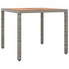 vidaXL Ensemble de bistro de jardin 5 pcs coussins gris poly rotin