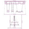 vidaXL Jeu d'ext&eacute;rieur de balan&ccedil;oire &eacute;chelle et balan&ccedil;oire soucoupe