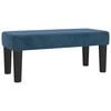 vidaXL Sommier &agrave; lattes de lit et matelas Bleu fonc&eacute; 80x200 cm Velours