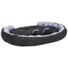 vidaXL Coussin r&eacute;versible lavable pour chien Gris et noir 150x120x25cm