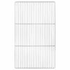 vidaXL Grille de barbecue 67 x 40 cm Acier inoxydable Argent&eacute;