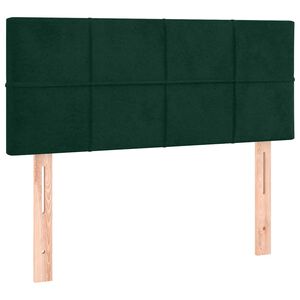 vidaXL T&ecirc;te de lit Vert fonc&eacute; 80x5x78/88 cm Velours