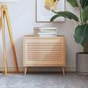 vidaXL Porte d'armoire &agrave; persiennes 39,5x59,4 cm bois de pin massif
