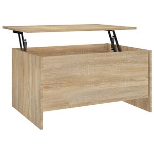 vidaXL Table basse ch&ecirc;ne sonoma 80x55,5x41,5 cm bois d'ing&eacute;nierie
