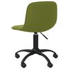 vidaXL Chaises pivotantes &agrave; manger lot de 2 vert clair velours